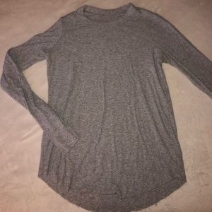 Aerie ripped gray long sleeve